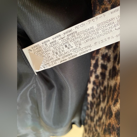 Zara leopard animal print coat xs - Picture 6 of 11